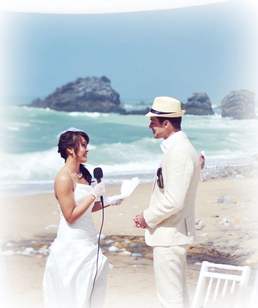 vintage beach wedding